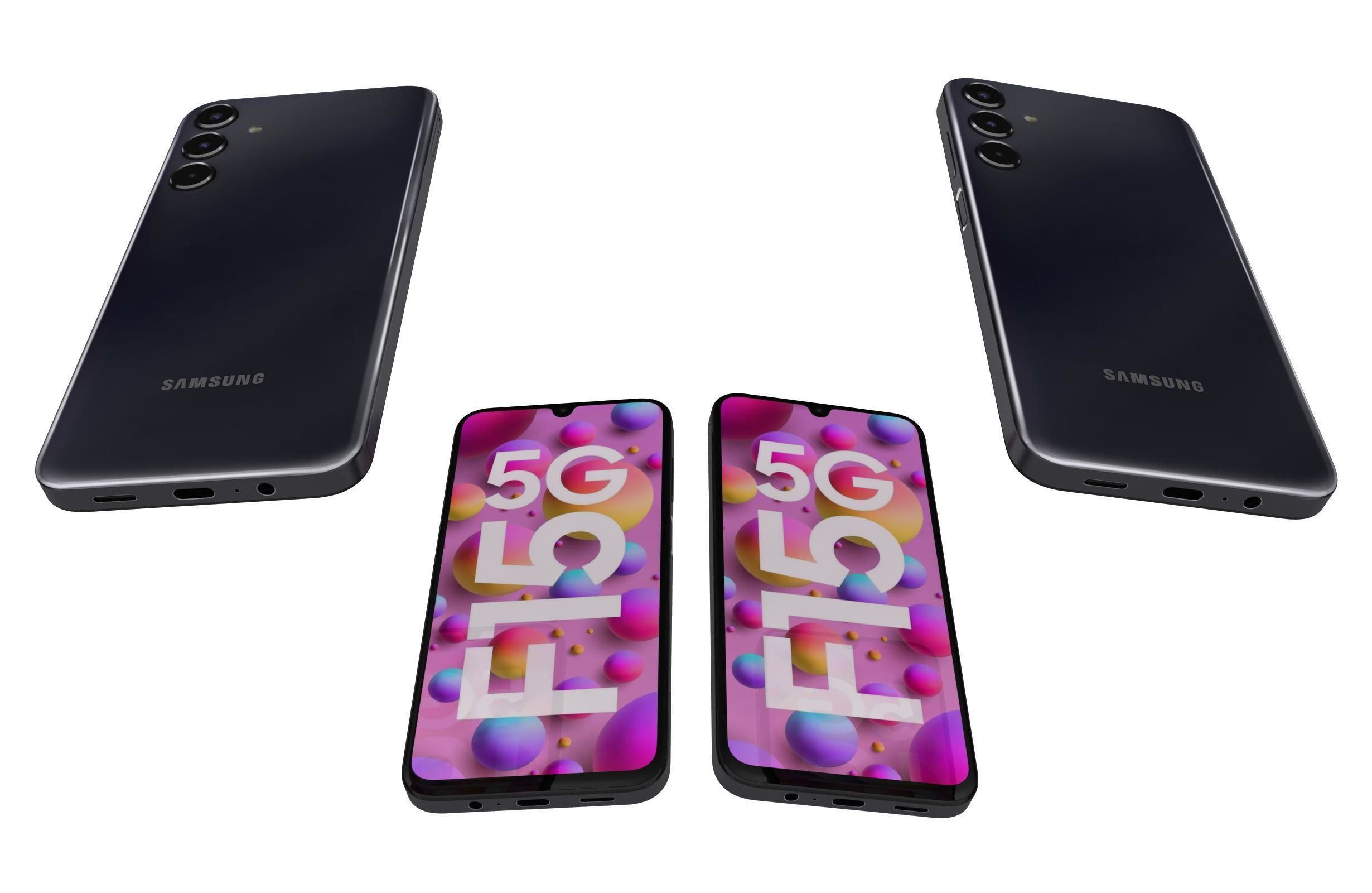 Samsung Galaxy F15 Black 3D model_5