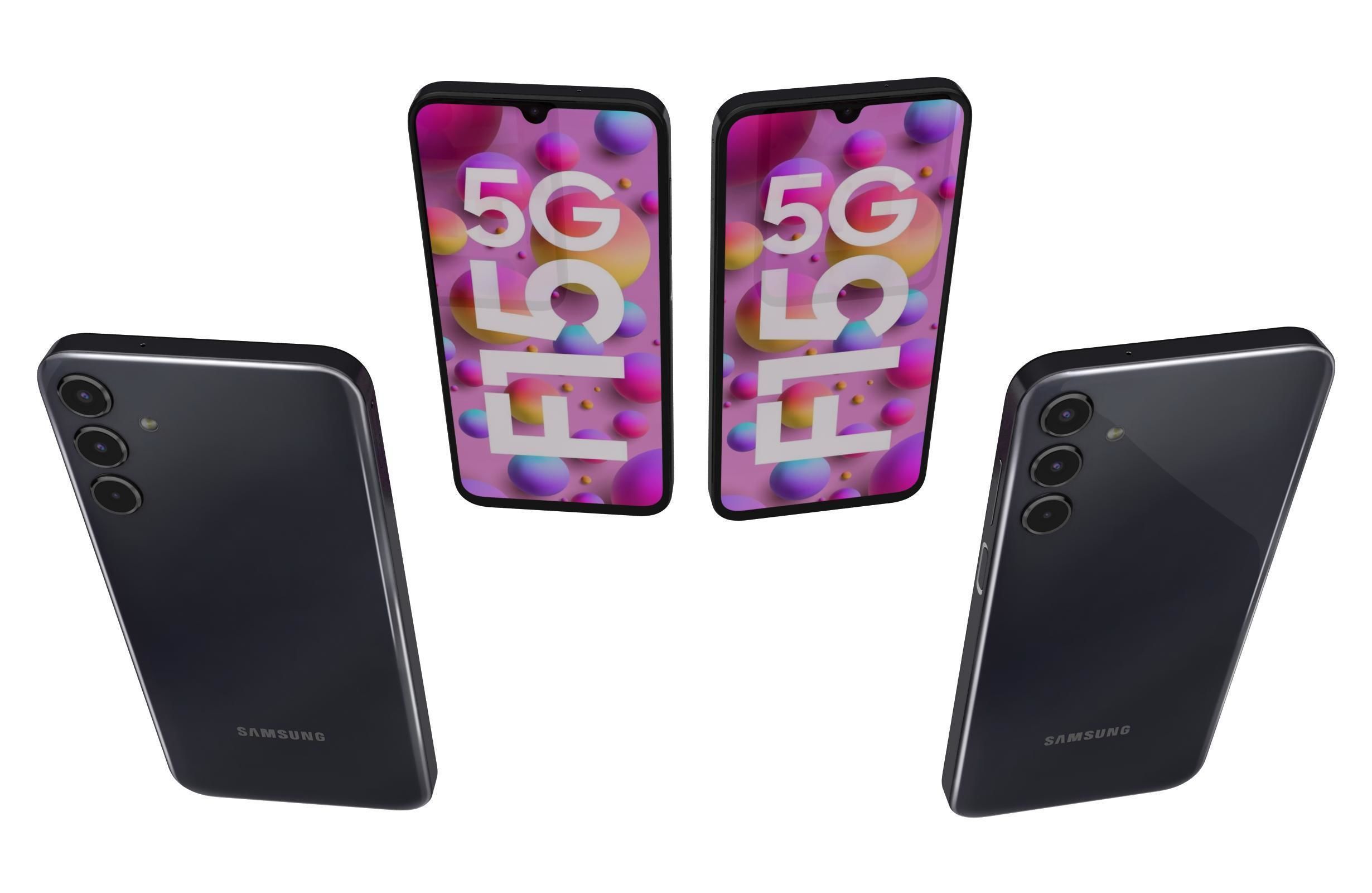 Samsung Galaxy F15 Black 3D model_4