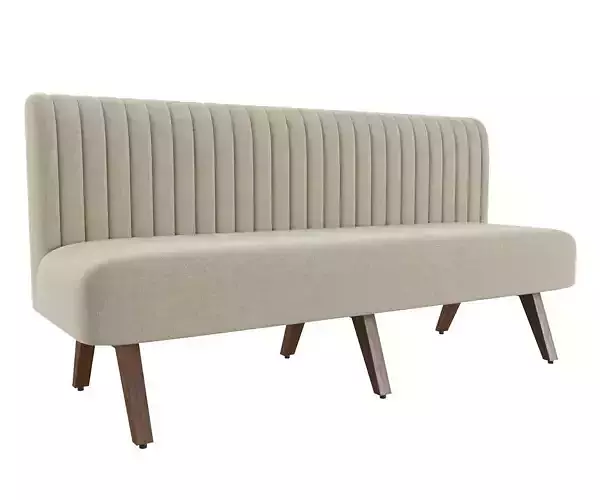 Novak Banquette Vertical Channel Tufting 3D model