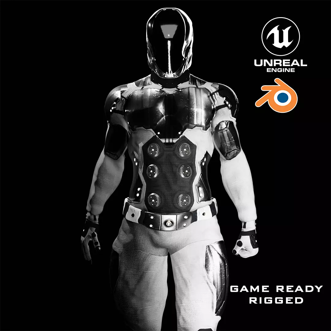 MKII Space Suit 3D model_0