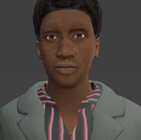 realistic human - beny  3D model_4