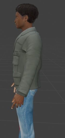 realistic human - beny  3D model_6