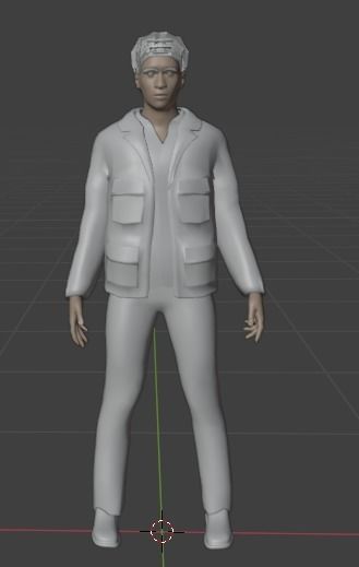 realistic human - beny  3D model_2