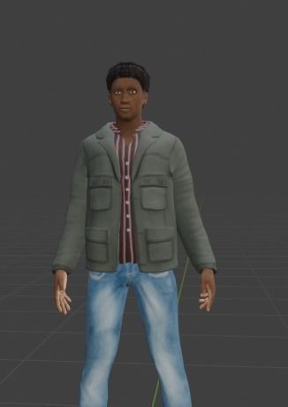 realistic human - beny  3D model_5