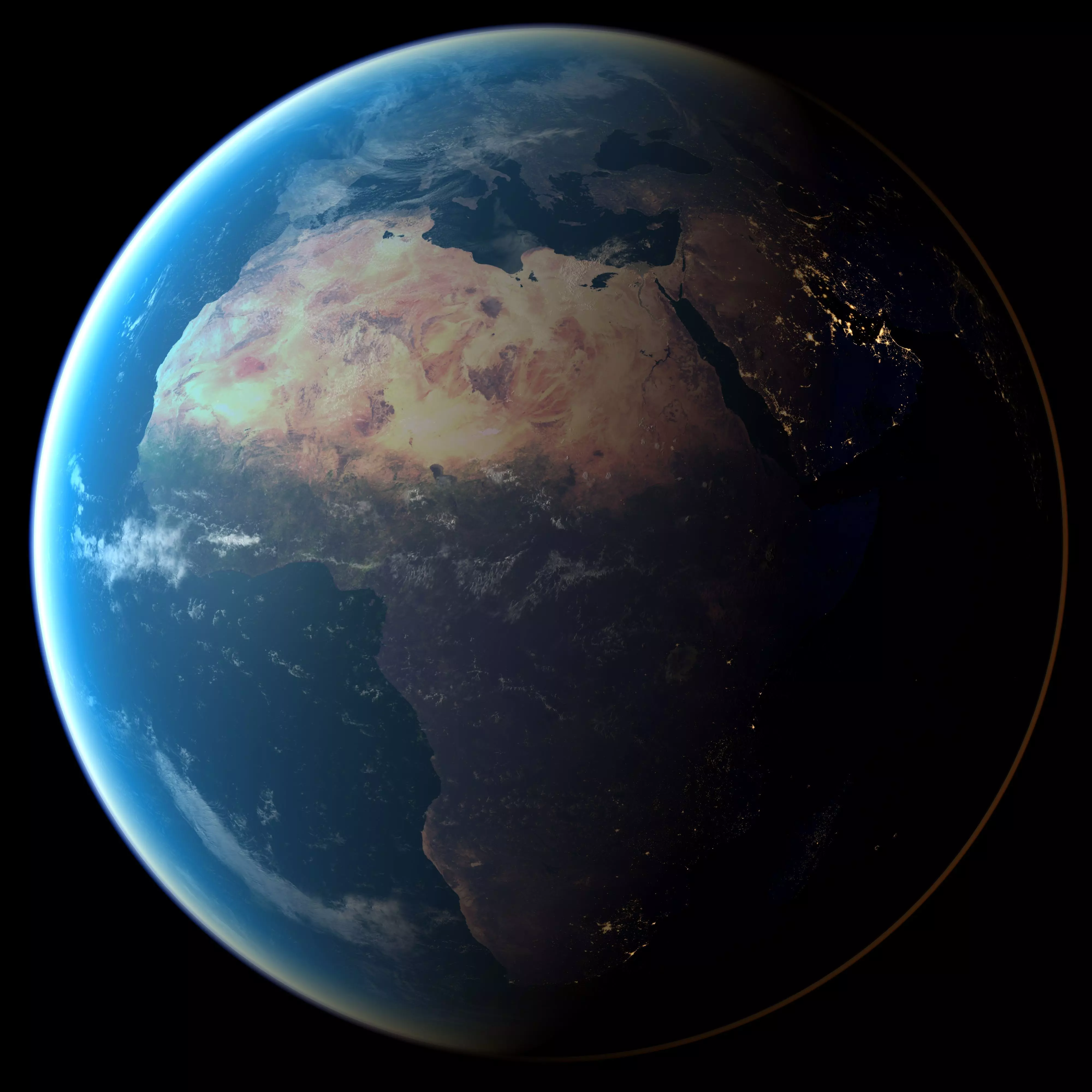 Earth Low-poly 3D model_0