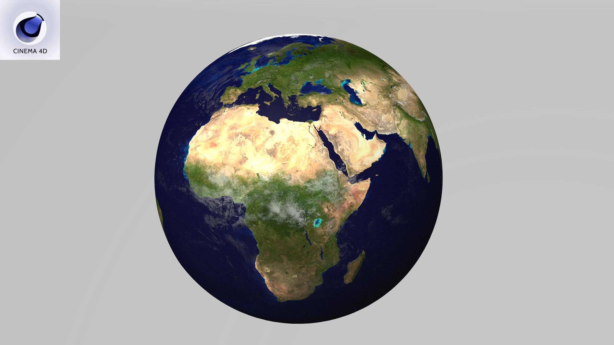 Earth Low-poly 3D model_25