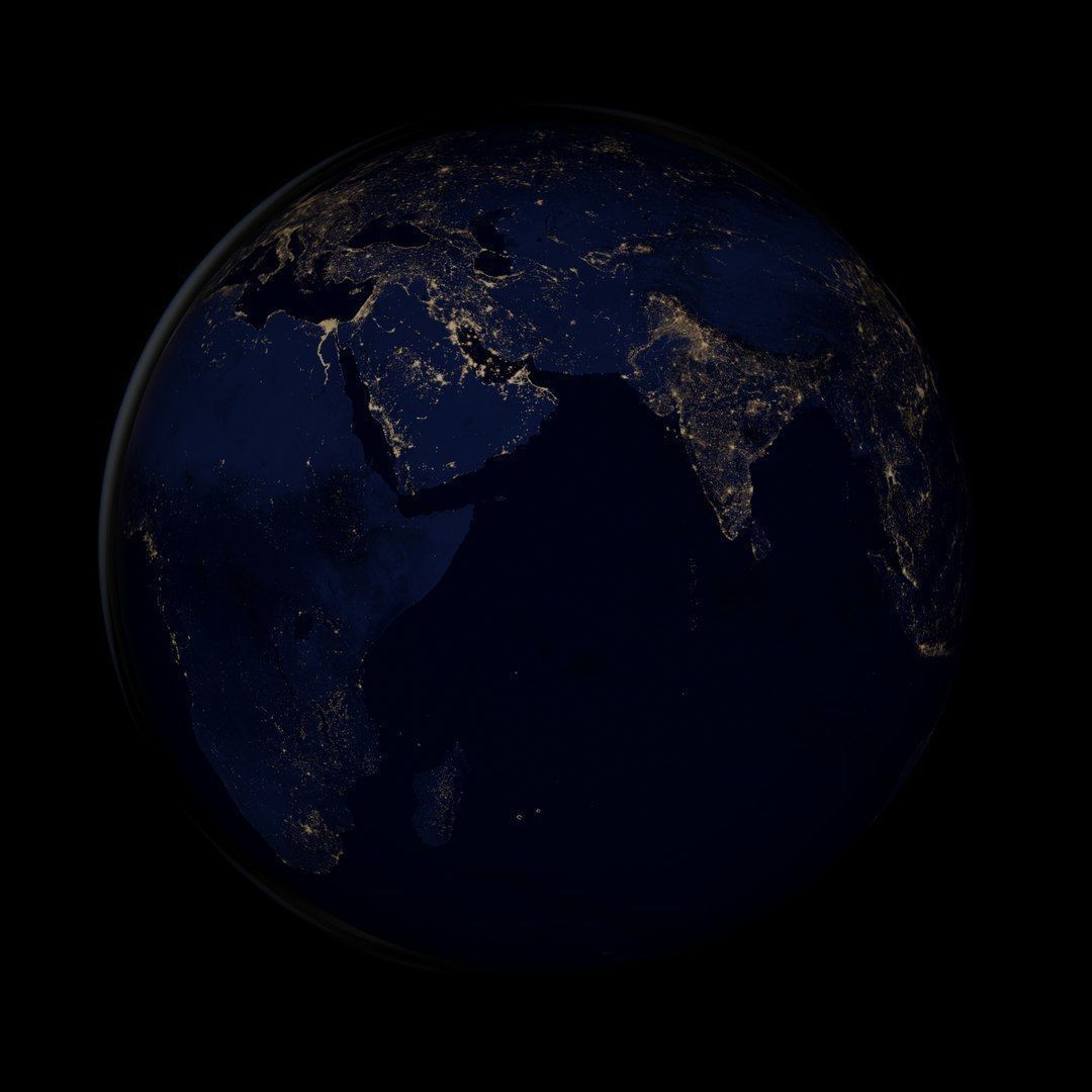 Earth Low-poly 3D model_14