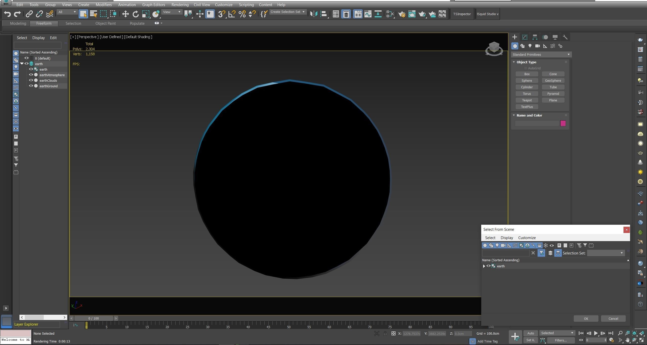 Earth Low-poly 3D model_22