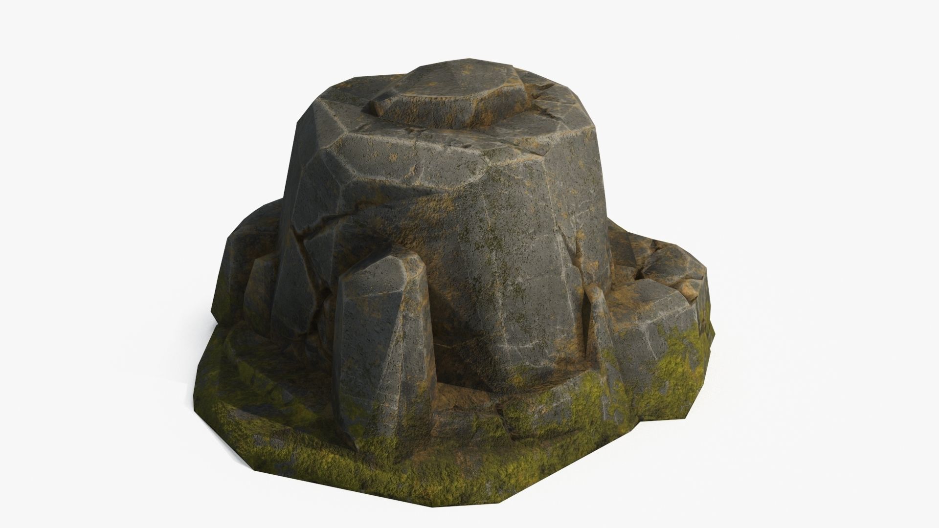 Stone v2 Low-poly 3D model_6