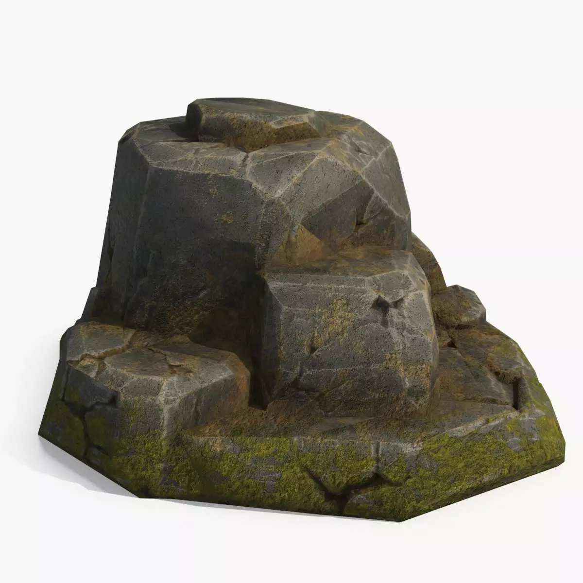 Stone v2 Low-poly 3D model_0