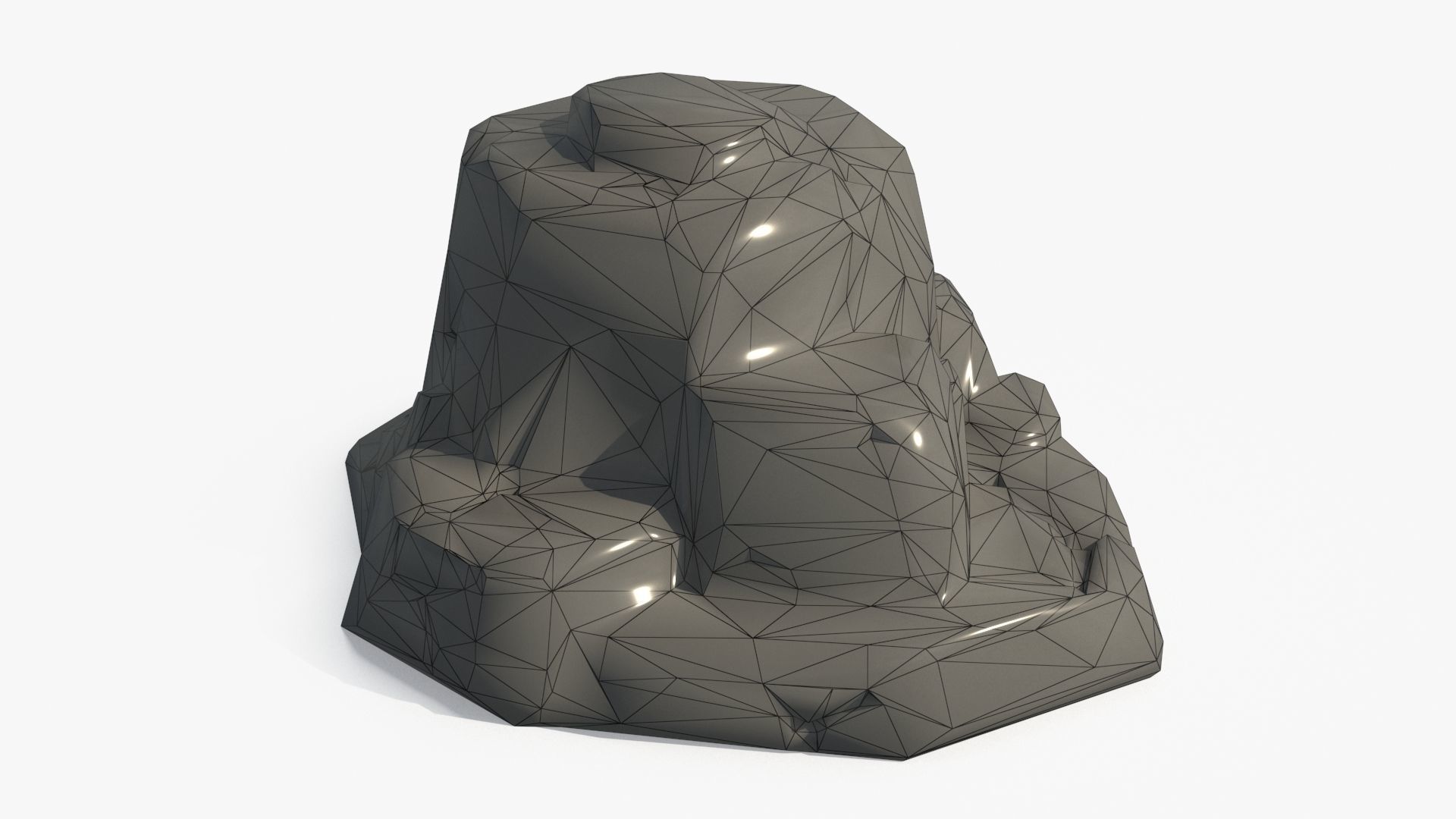 Stone v2 Low-poly 3D model_11