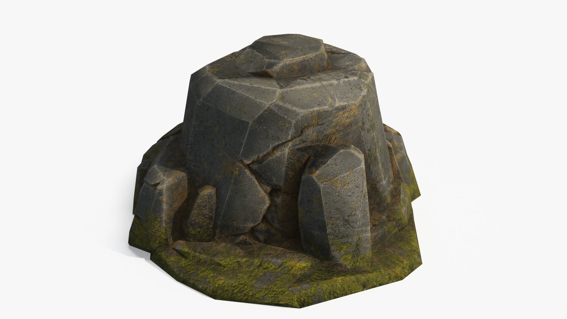 Stone v2 Low-poly 3D model_7