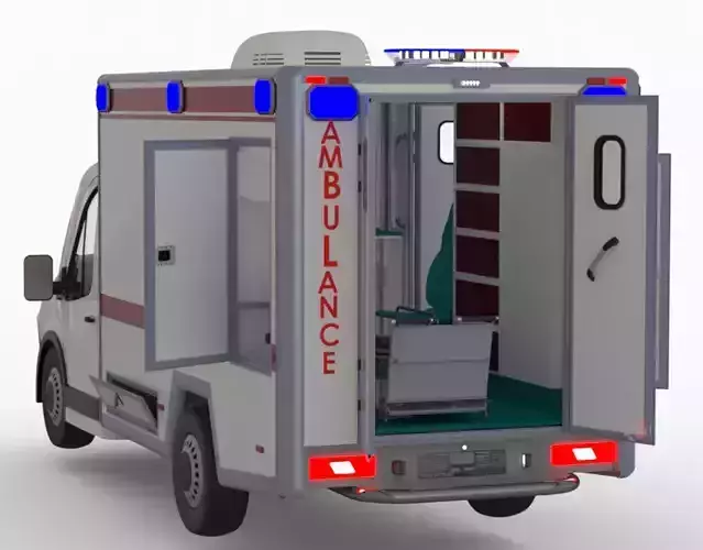 Ambulance Box Type 3D CAD 3D model