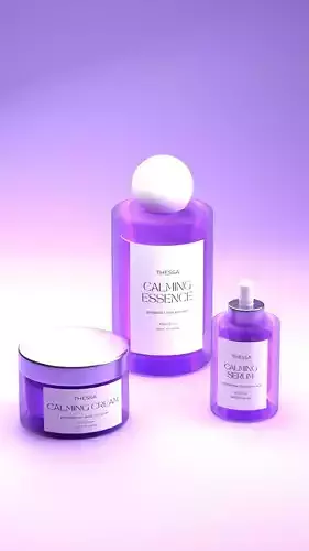 Skincare products visualization Free 3D model