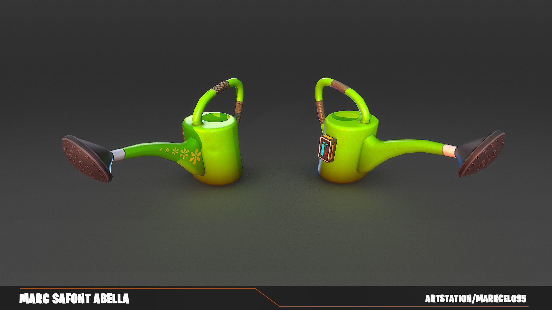 Stylized Sci Fi Factory Robot  5 Assets  One Procedural Texture Low-poly 3D model_5