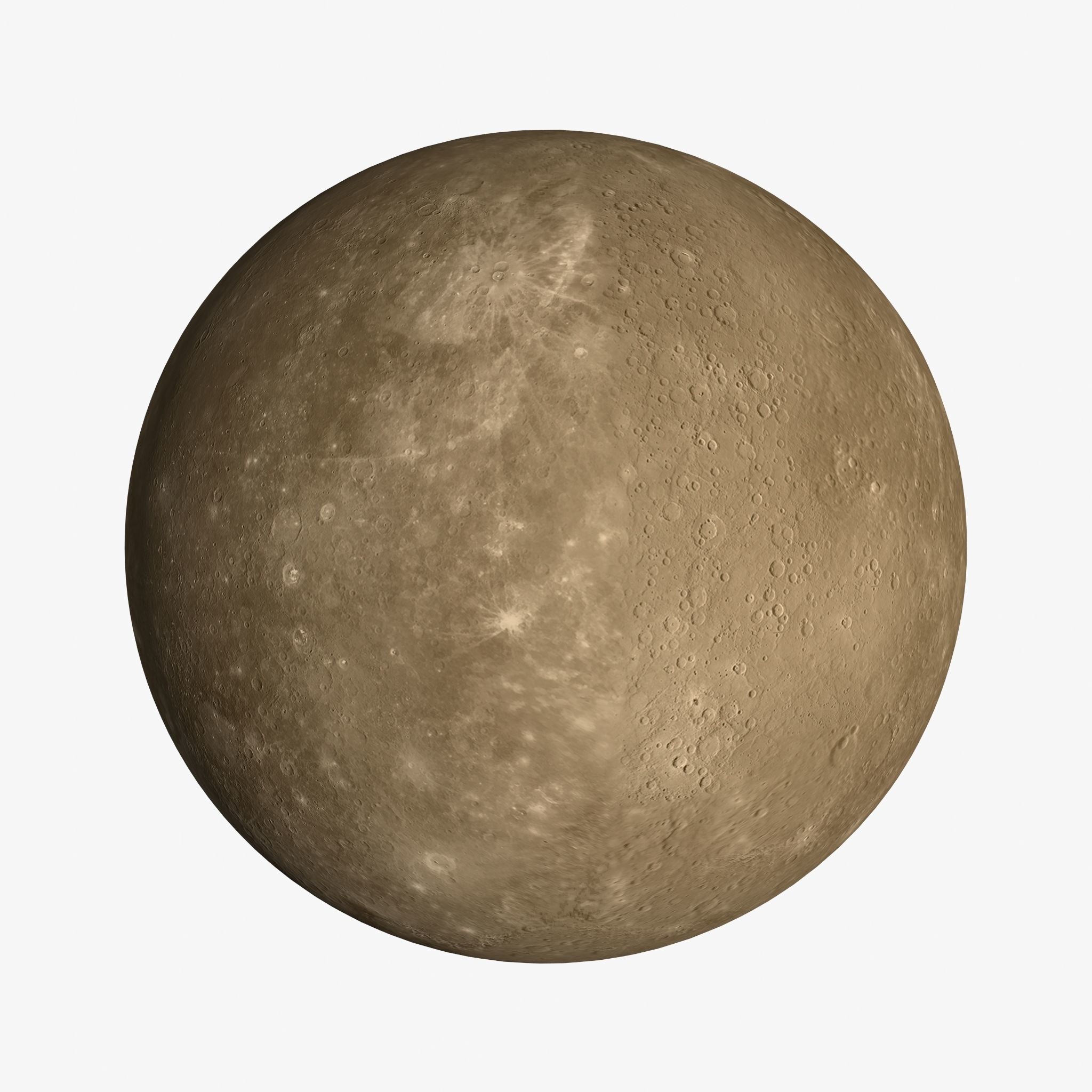 Mercury Low-poly 3D model_9