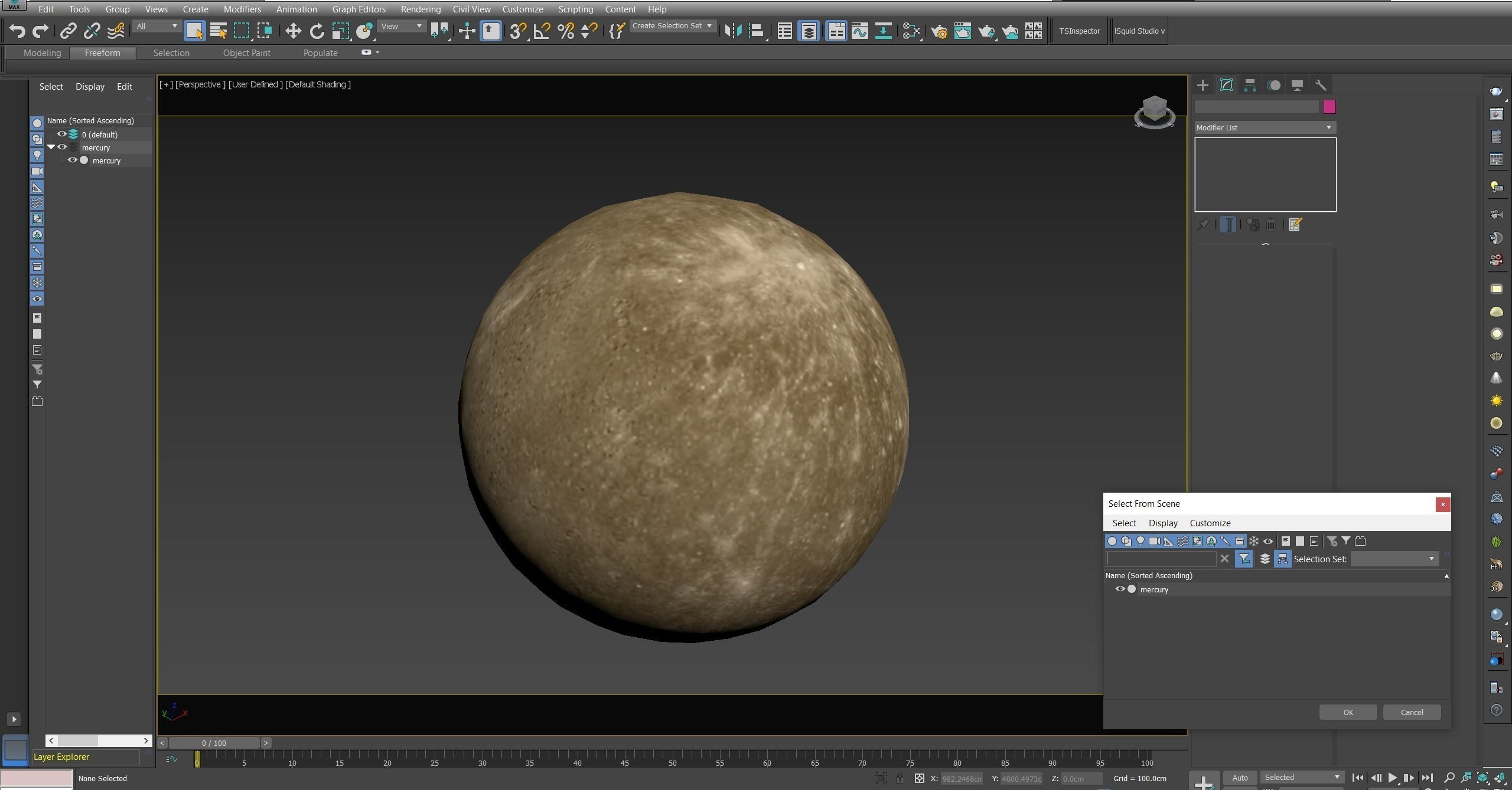 Mercury Low-poly 3D model_26