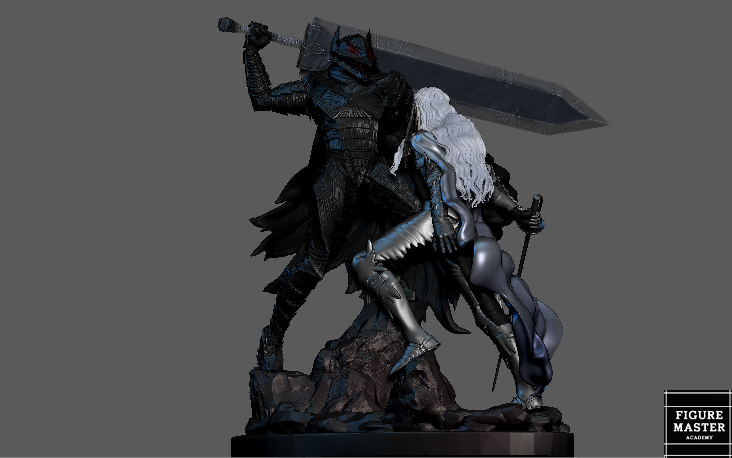 BERSERK GUTS VS GRIFIFTH FANTASY ANIME SWORD CHARACTER 3D print model_3