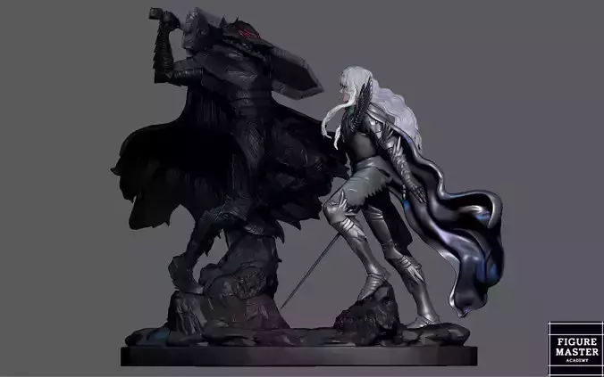 BERSERK GUTS VS GRIFIFTH FANTASY ANIME SWORD CHARACTER