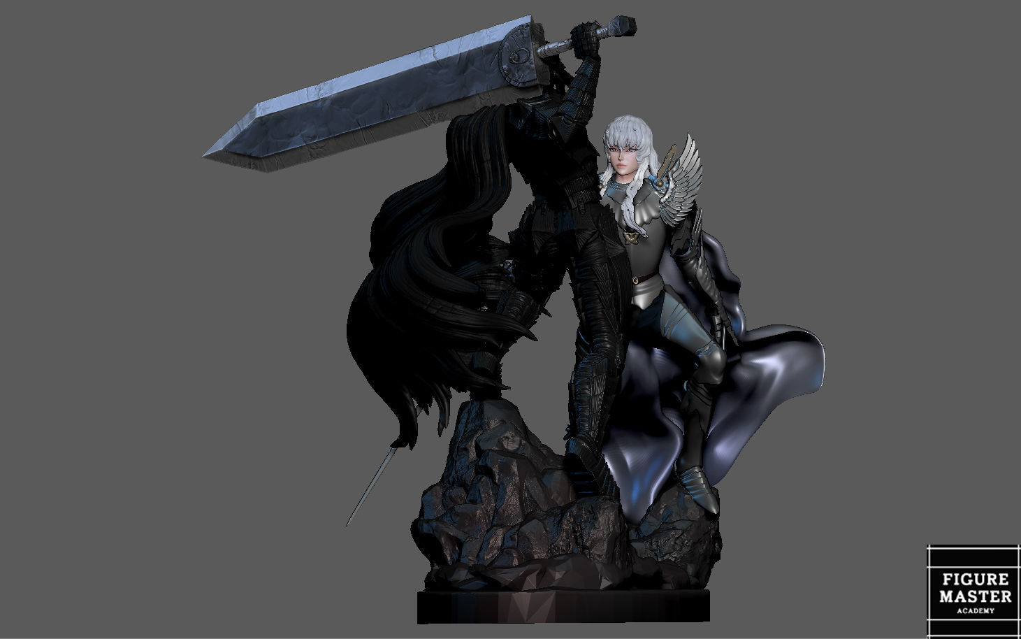 BERSERK GUTS VS GRIFIFTH FANTASY ANIME SWORD CHARACTER 3D print model_4