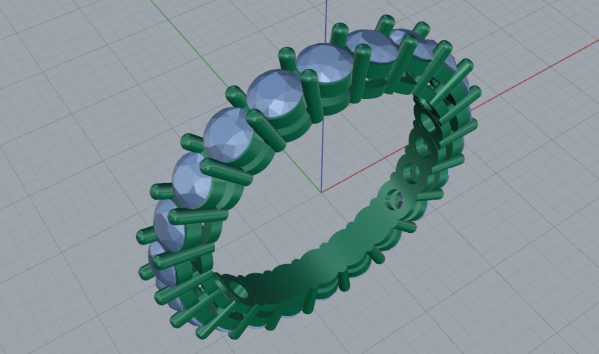 wedding ring 3D print model_7
