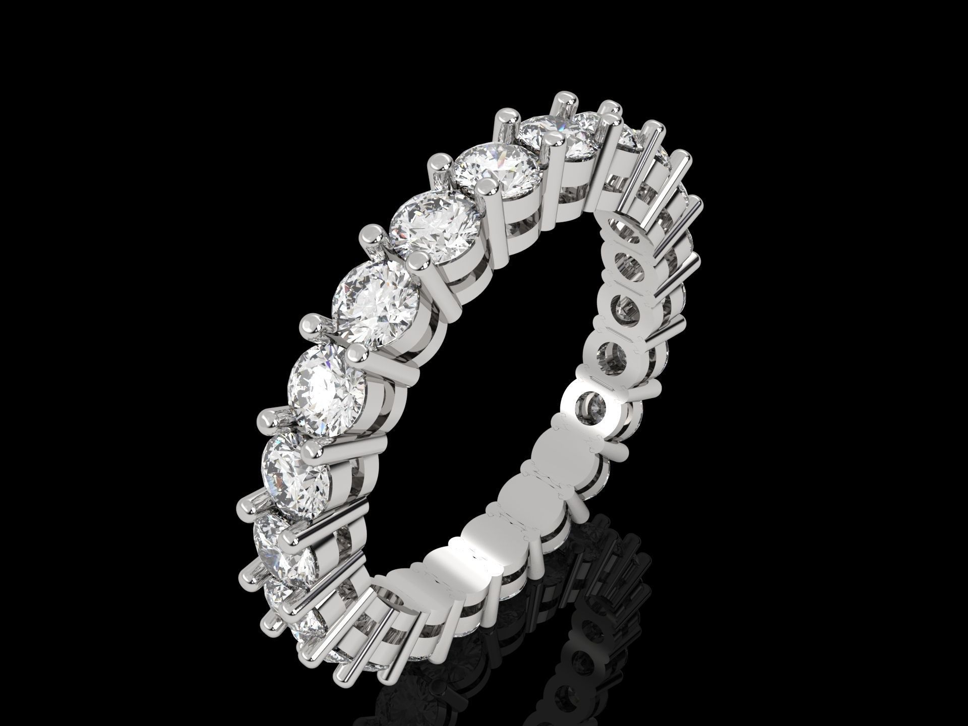 wedding ring 3D print model_3