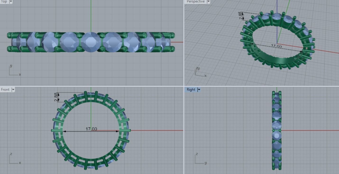 wedding ring 3D print model_6