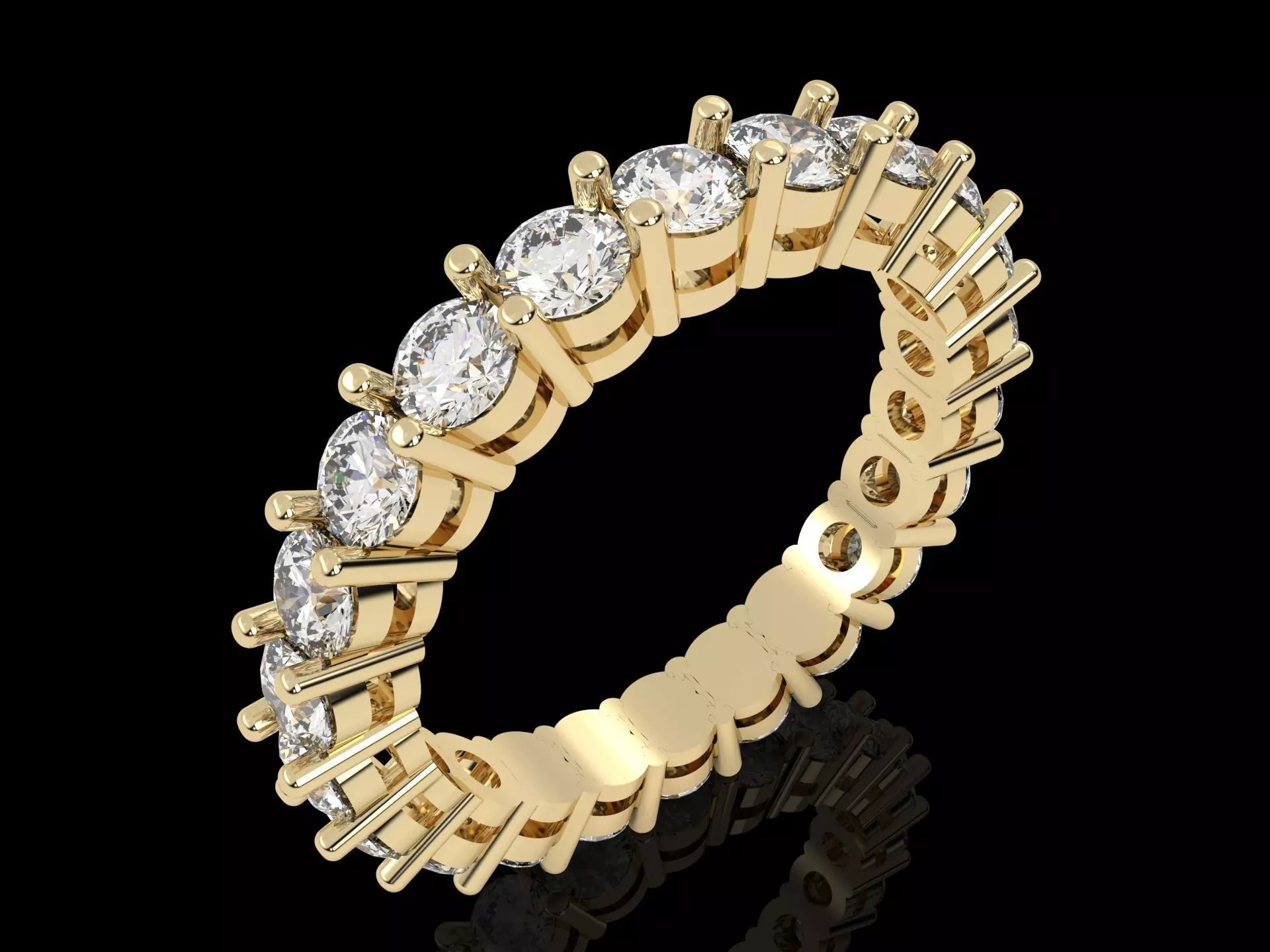 wedding ring 3D print model_0