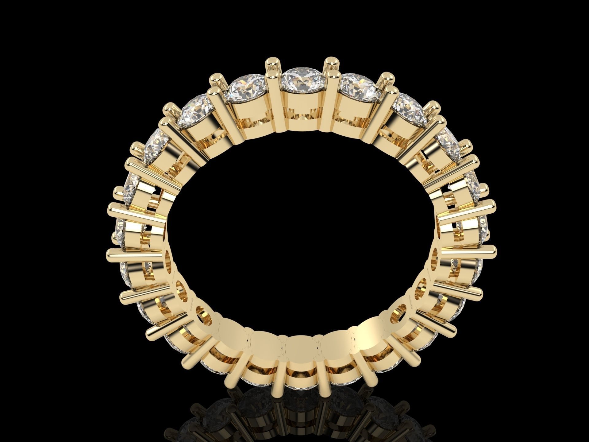 wedding ring 3D print model_1