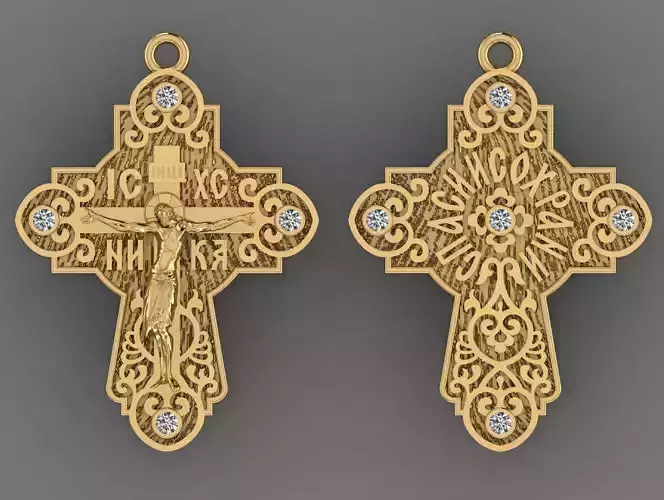 Ortodox Cross with gems
