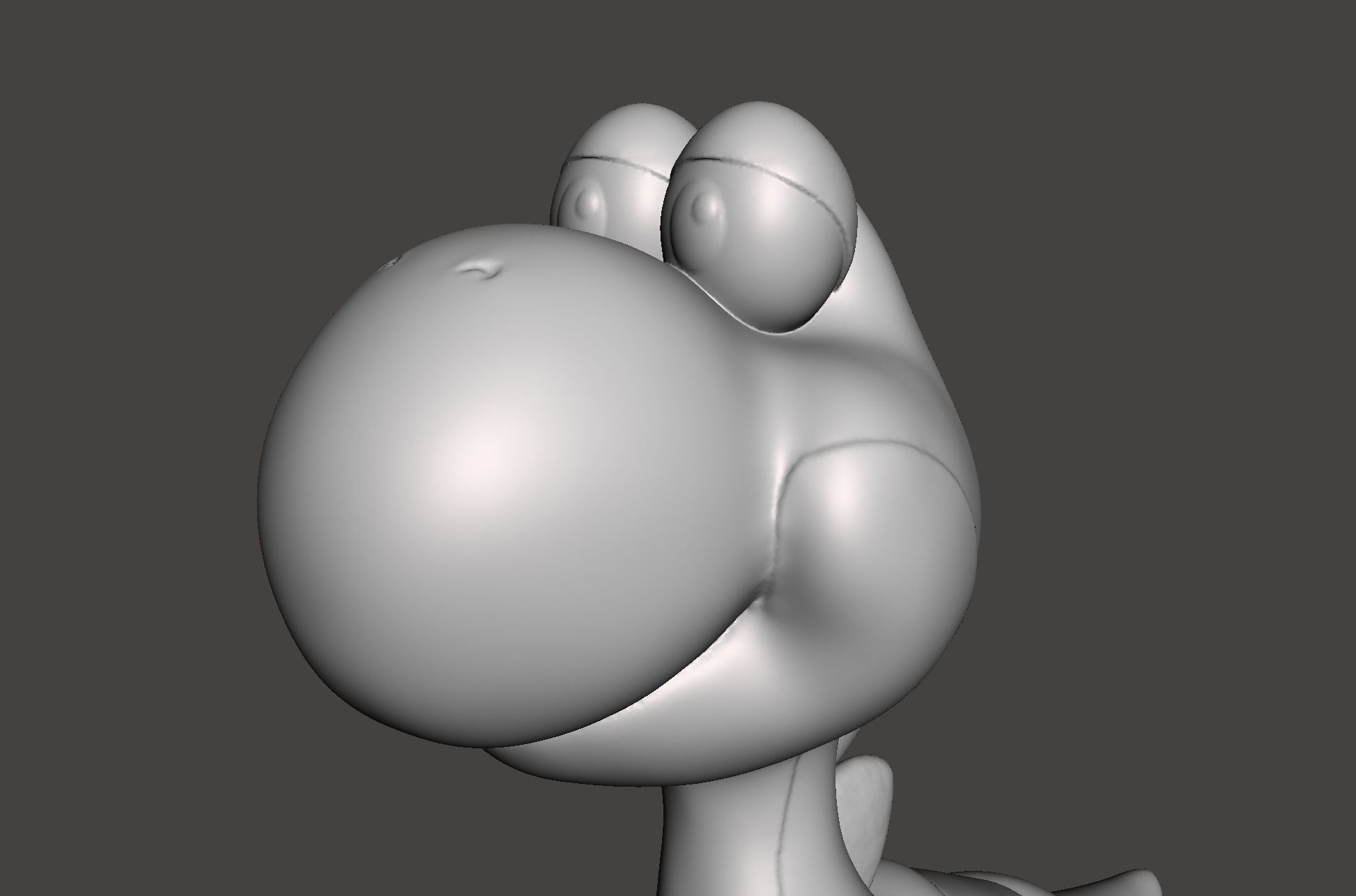 YOSHI - SUPER MARIO WORLD SNES - HD STL for 3D printing 3D print model_40