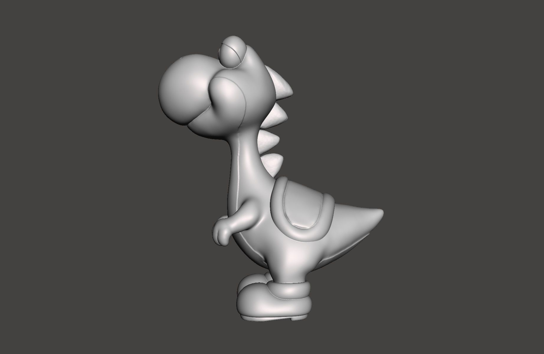 YOSHI - SUPER MARIO WORLD SNES - HD STL for 3D printing 3D print model_35