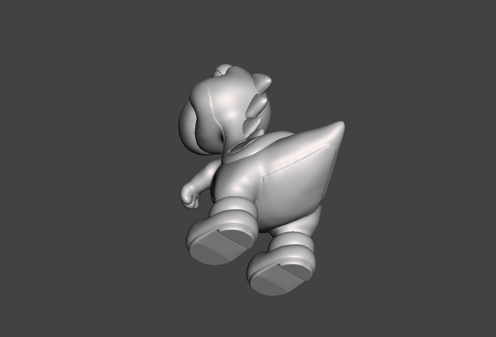 YOSHI - SUPER MARIO WORLD SNES - HD STL for 3D printing 3D print model_39