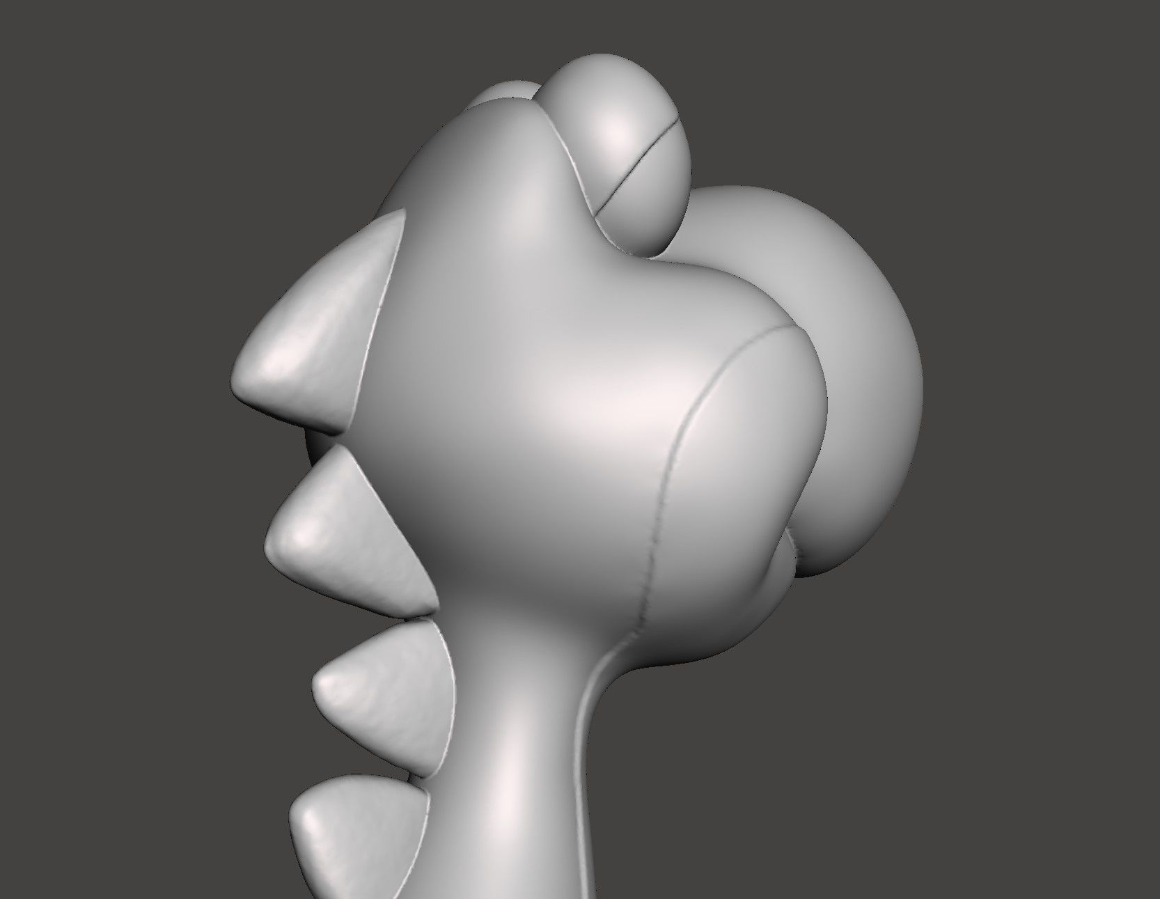 YOSHI - SUPER MARIO WORLD SNES - HD STL for 3D printing 3D print model_41