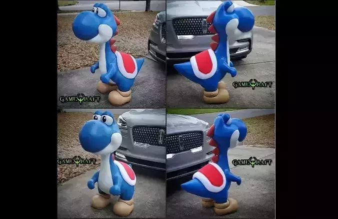 YOSHI - SUPER MARIO WORLD SNES - HD STL for 3D printing 3D print model