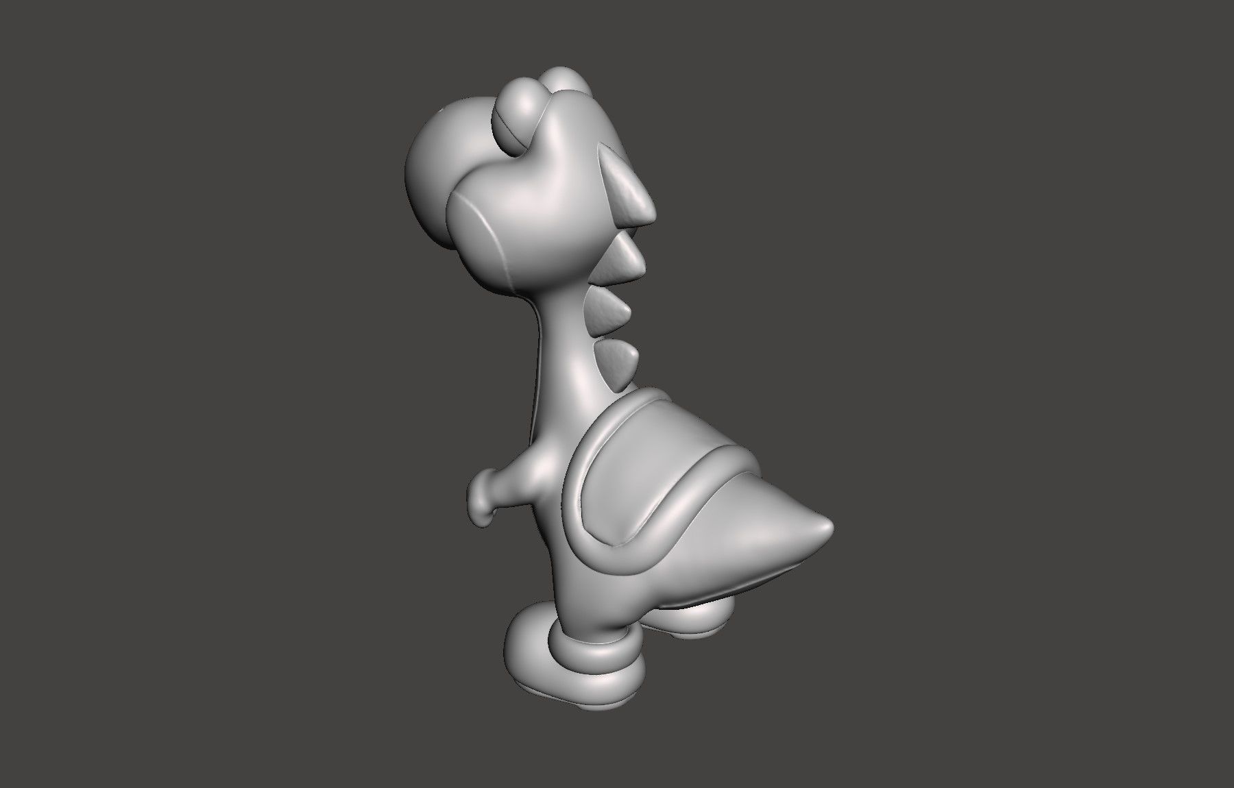 YOSHI - SUPER MARIO WORLD SNES - HD STL for 3D printing 3D print model_25