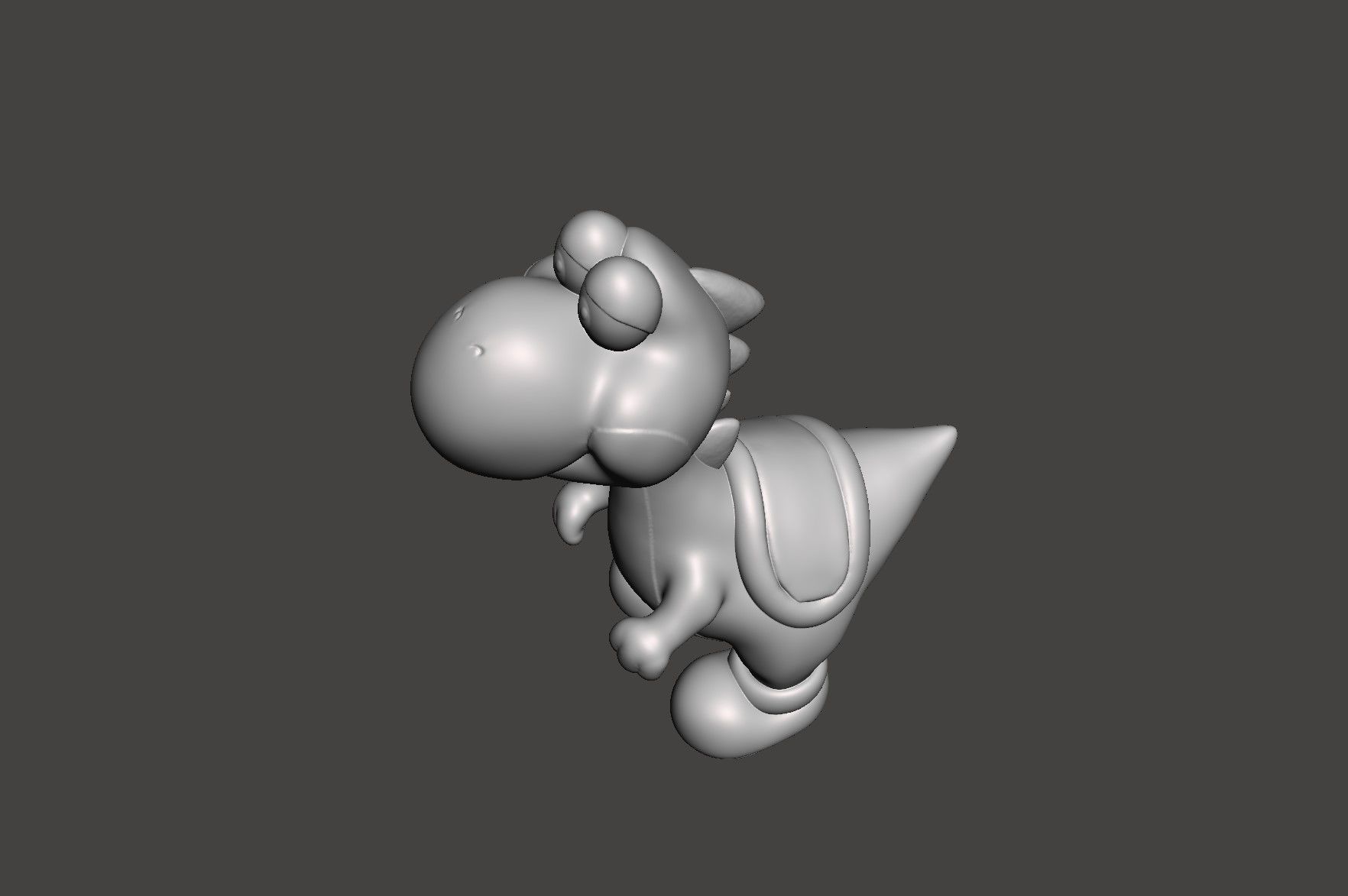 YOSHI - SUPER MARIO WORLD SNES - HD STL for 3D printing 3D print model_27