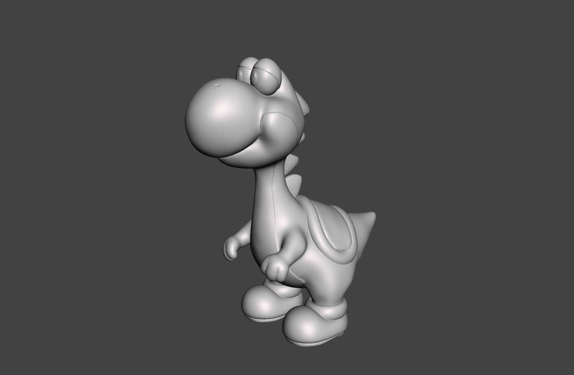 YOSHI - SUPER MARIO WORLD SNES - HD STL for 3D printing 3D print model_34