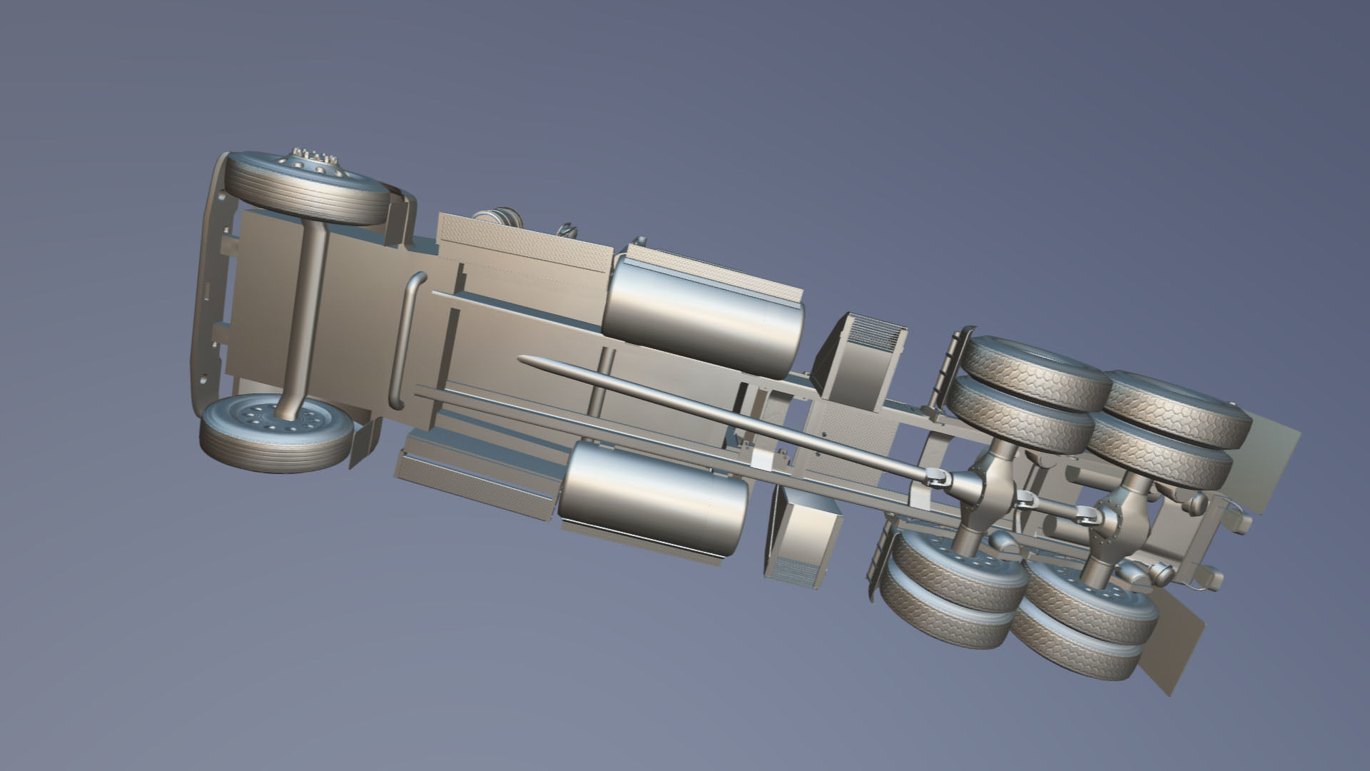 Kenworth W900 custom cab Low-poly 3D model_25