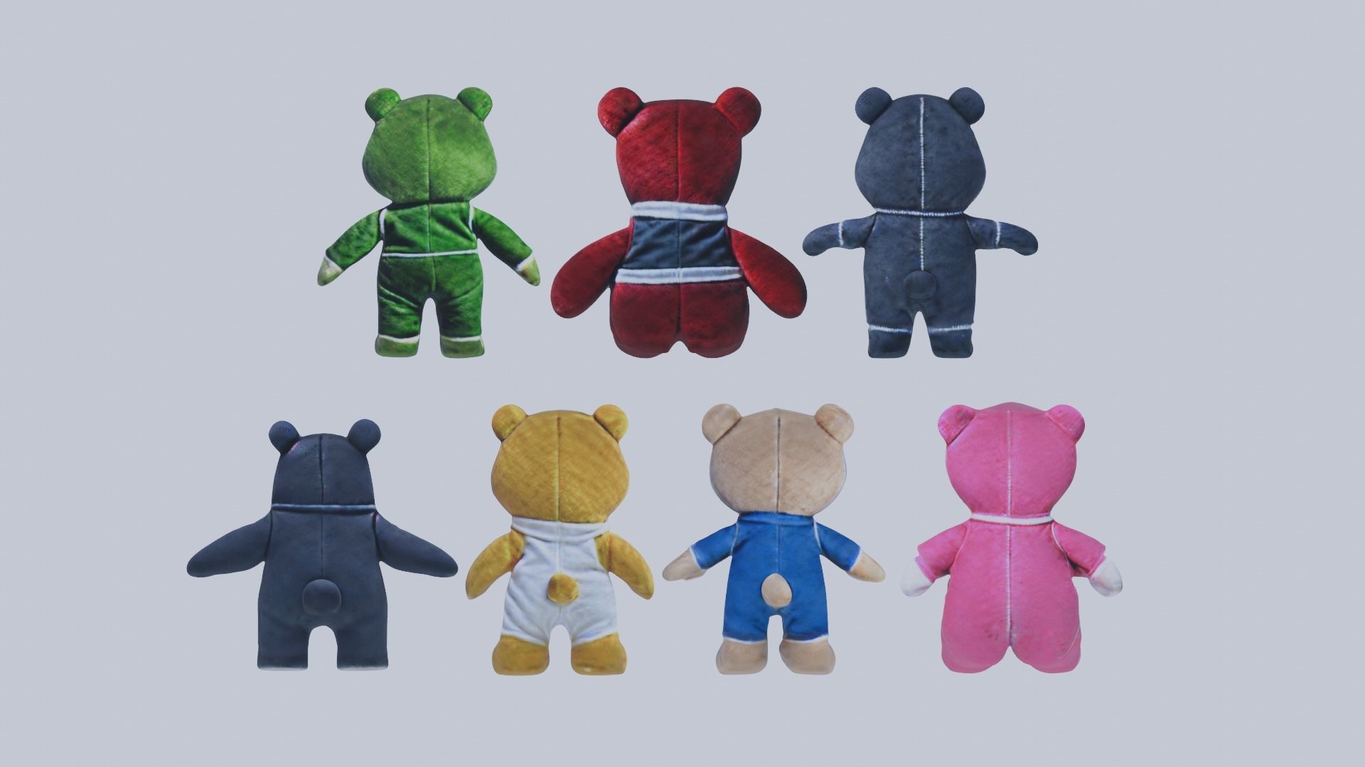 Teddybear toys 3D model_1