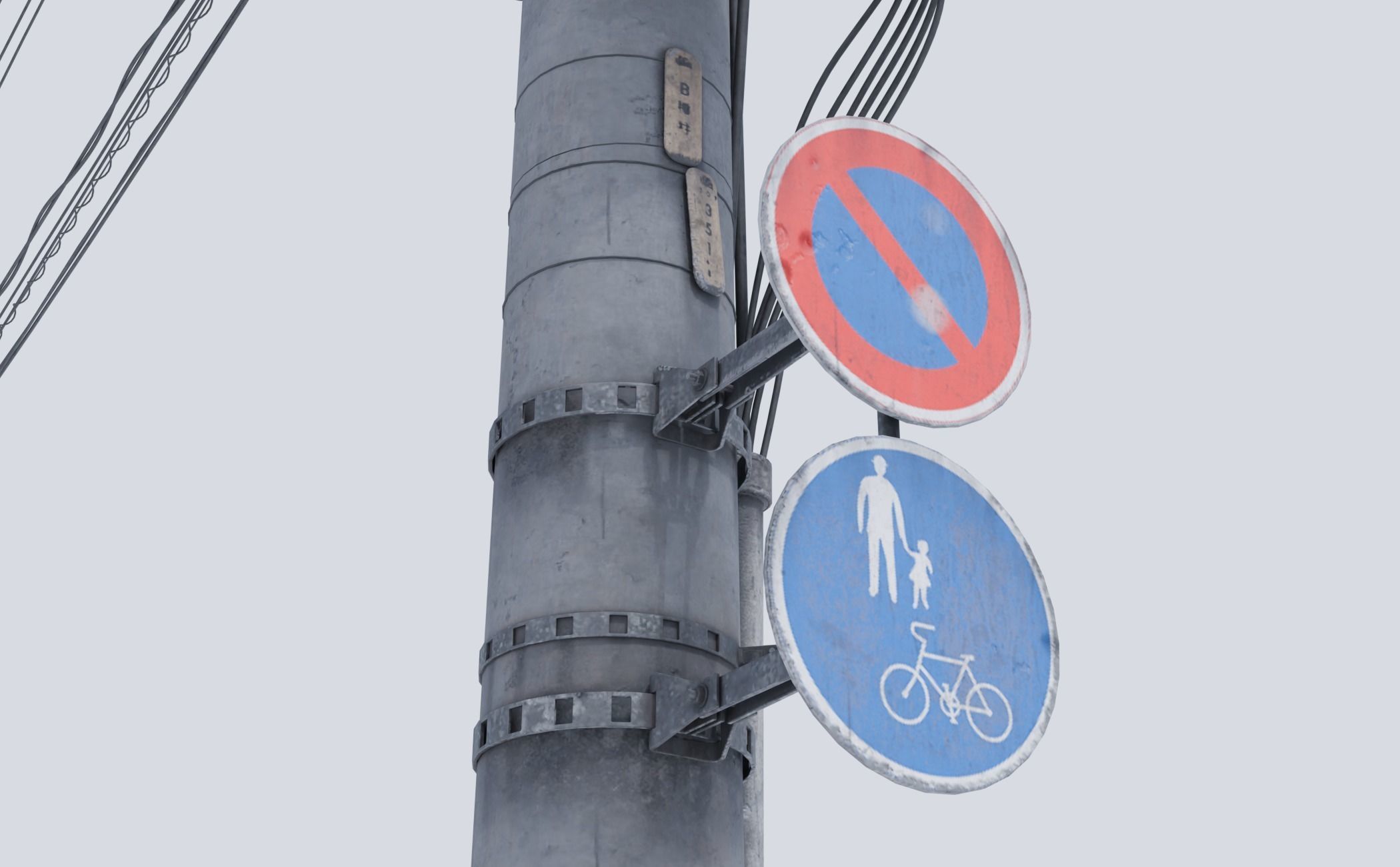 Power pole 3D model_5