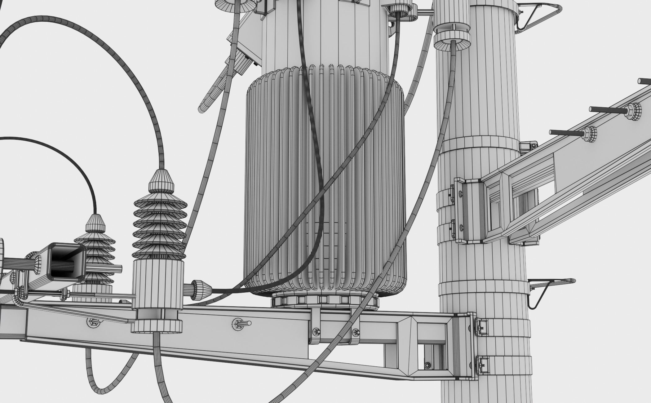 Power pole 3D model_7