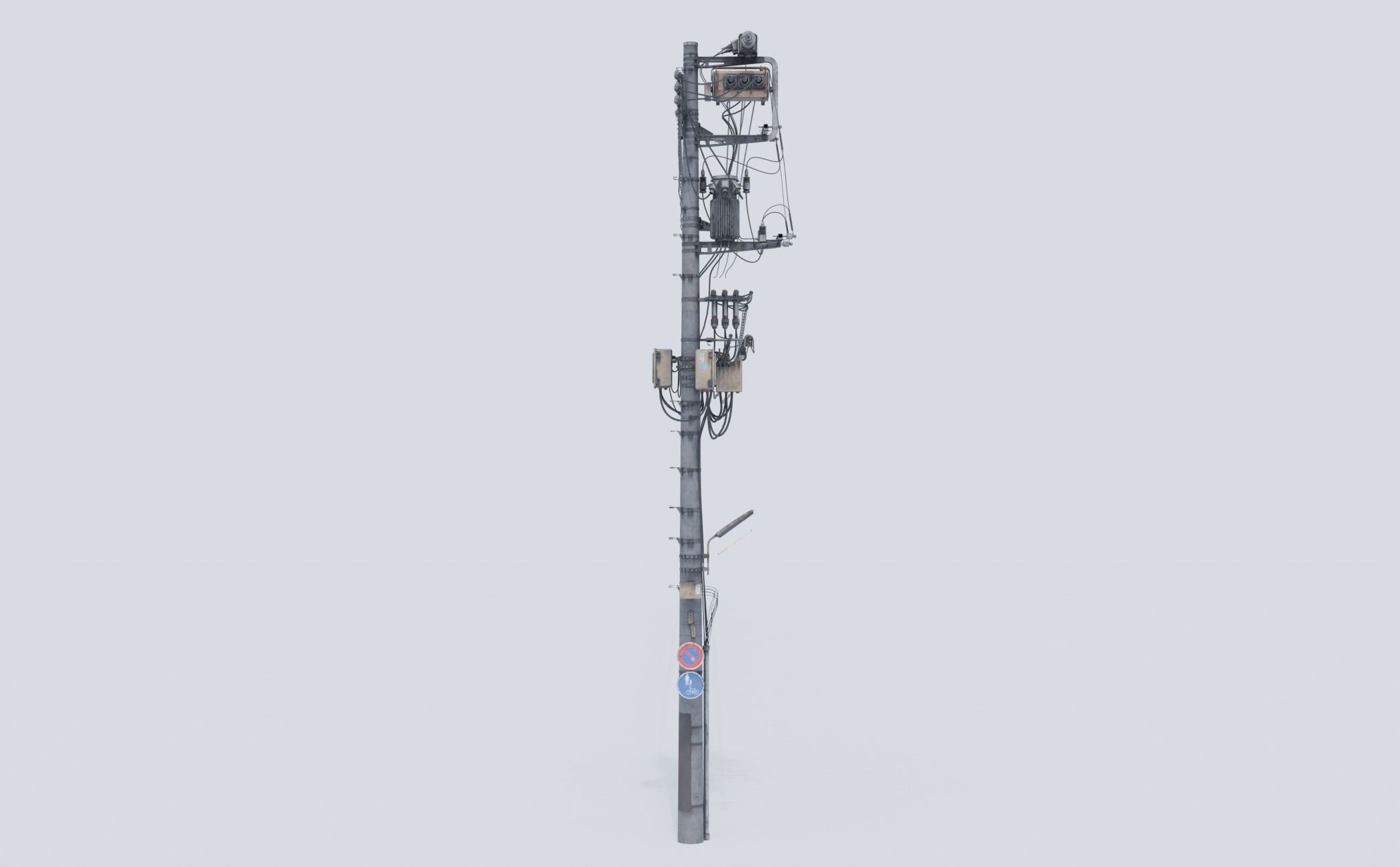 Power pole 3D model_2