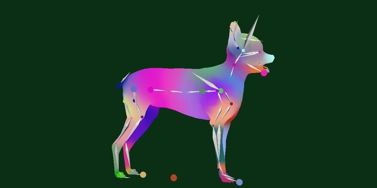 Russian Toy Terrier Dog Breed Low-poly 3D model_22