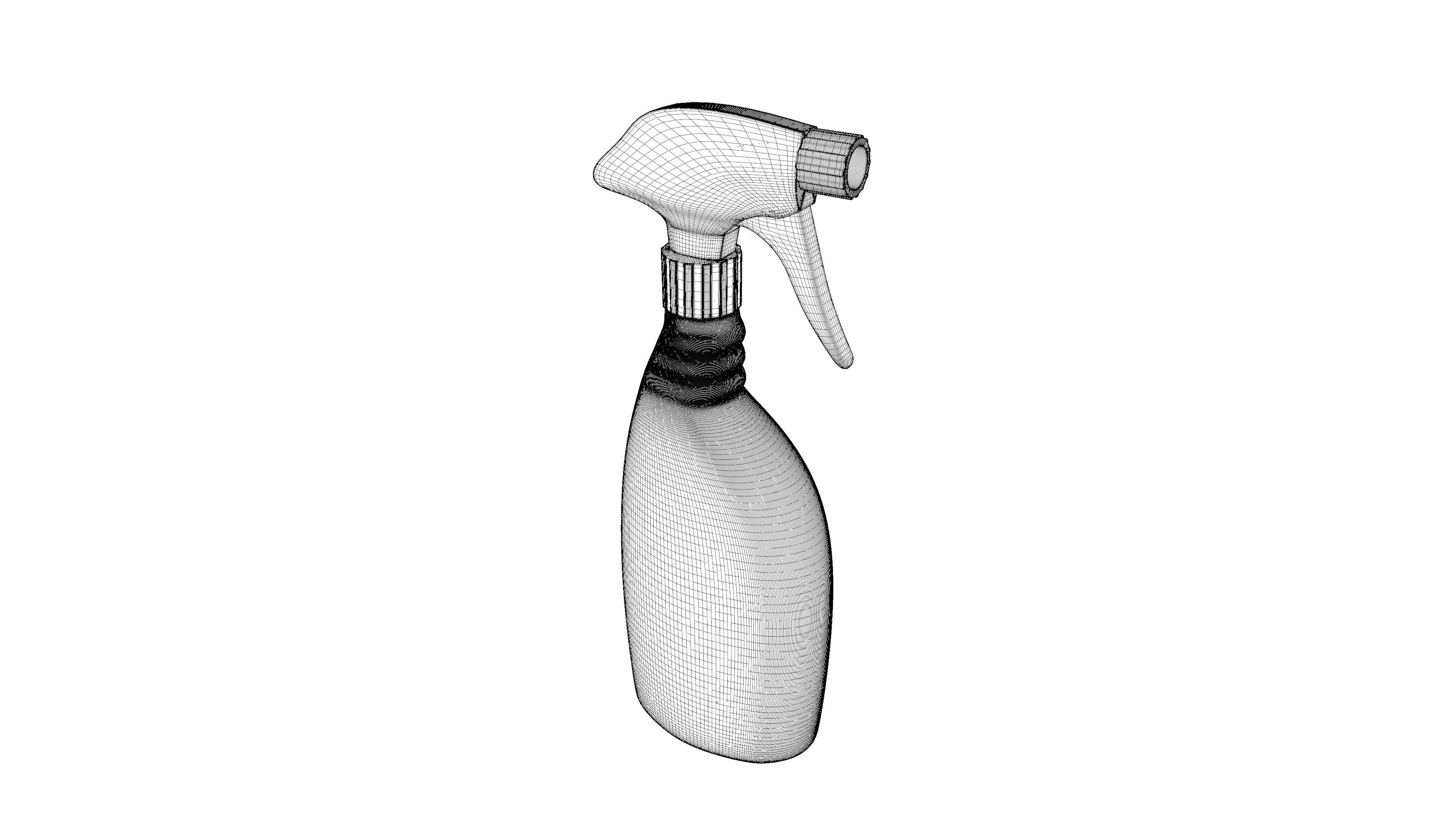 Fabric Stiffener Spray Unbranded Low-poly 3D model_6