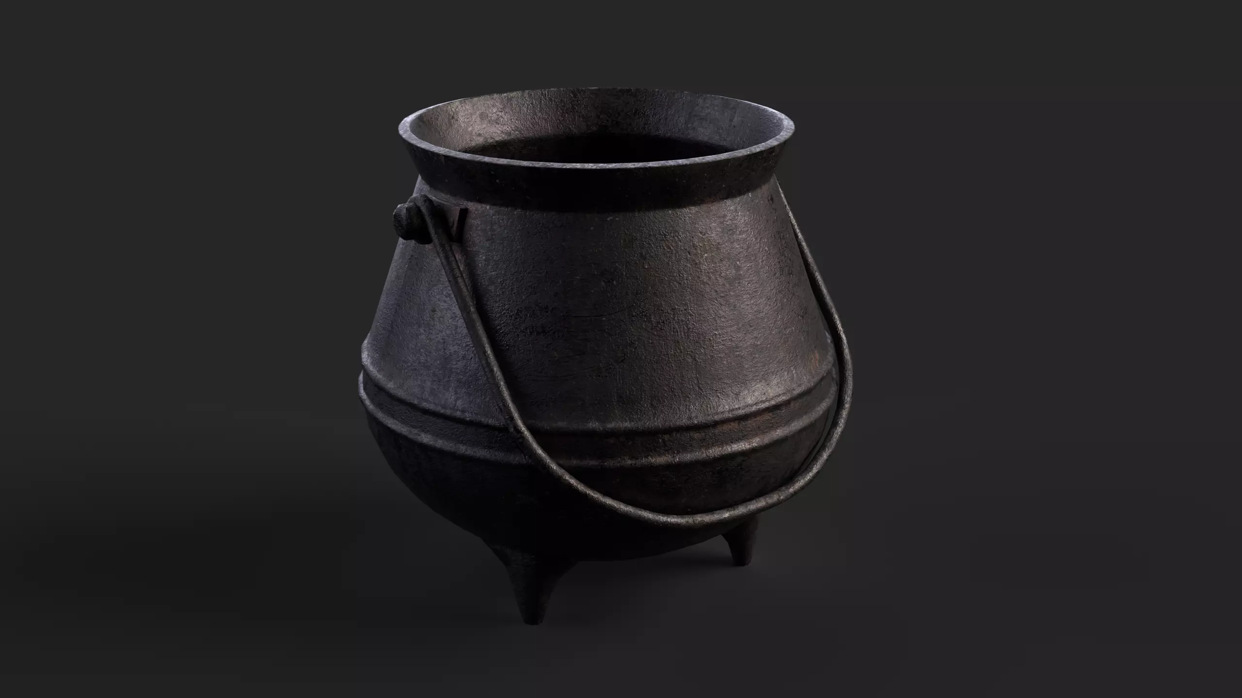  Alchemy Cauldron - Game-Ready 3D Model Low-poly 3D model_0