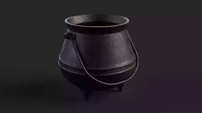  Alchemy Cauldron - Game-Ready 3D Model