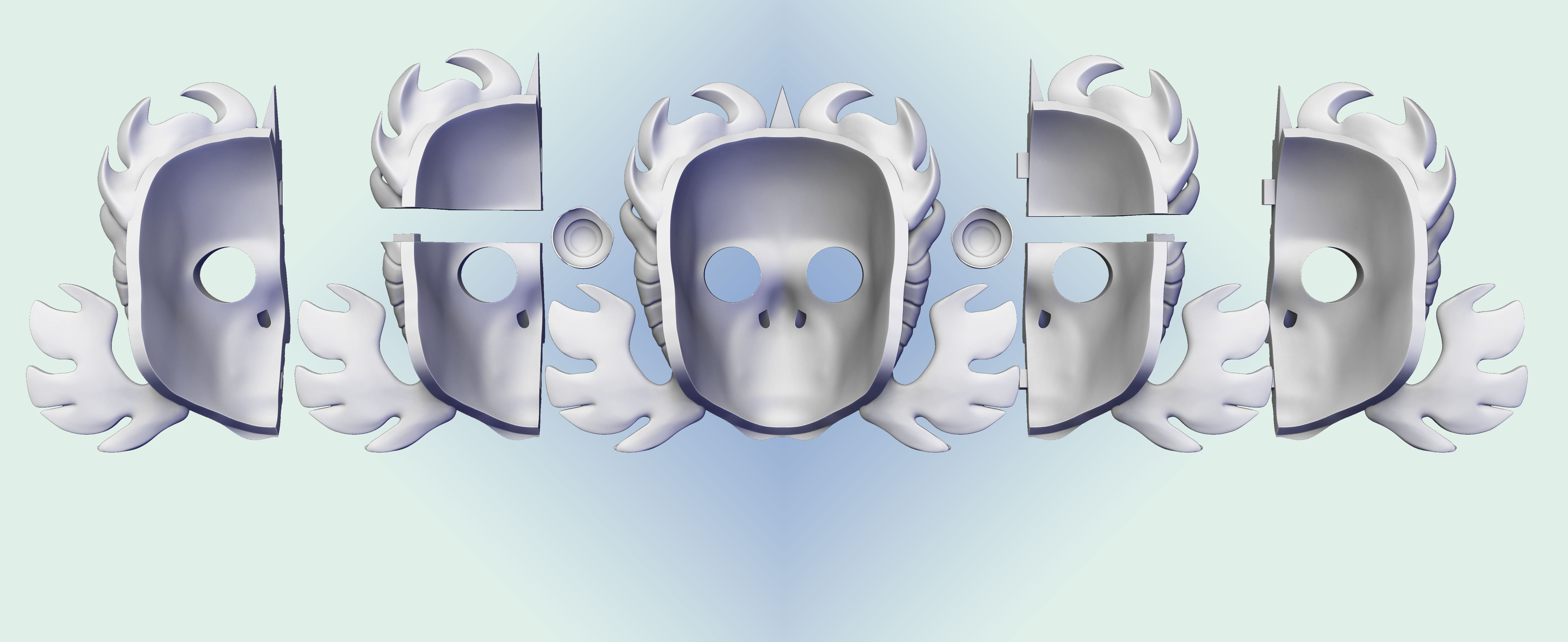 Saint seiya Guilty Mask Cosplay 3D print model_2