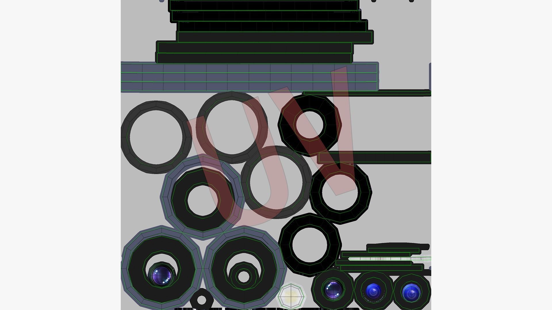  Galaxy S24 and S24 Plus Marble Gray Low-poly 3D model_23