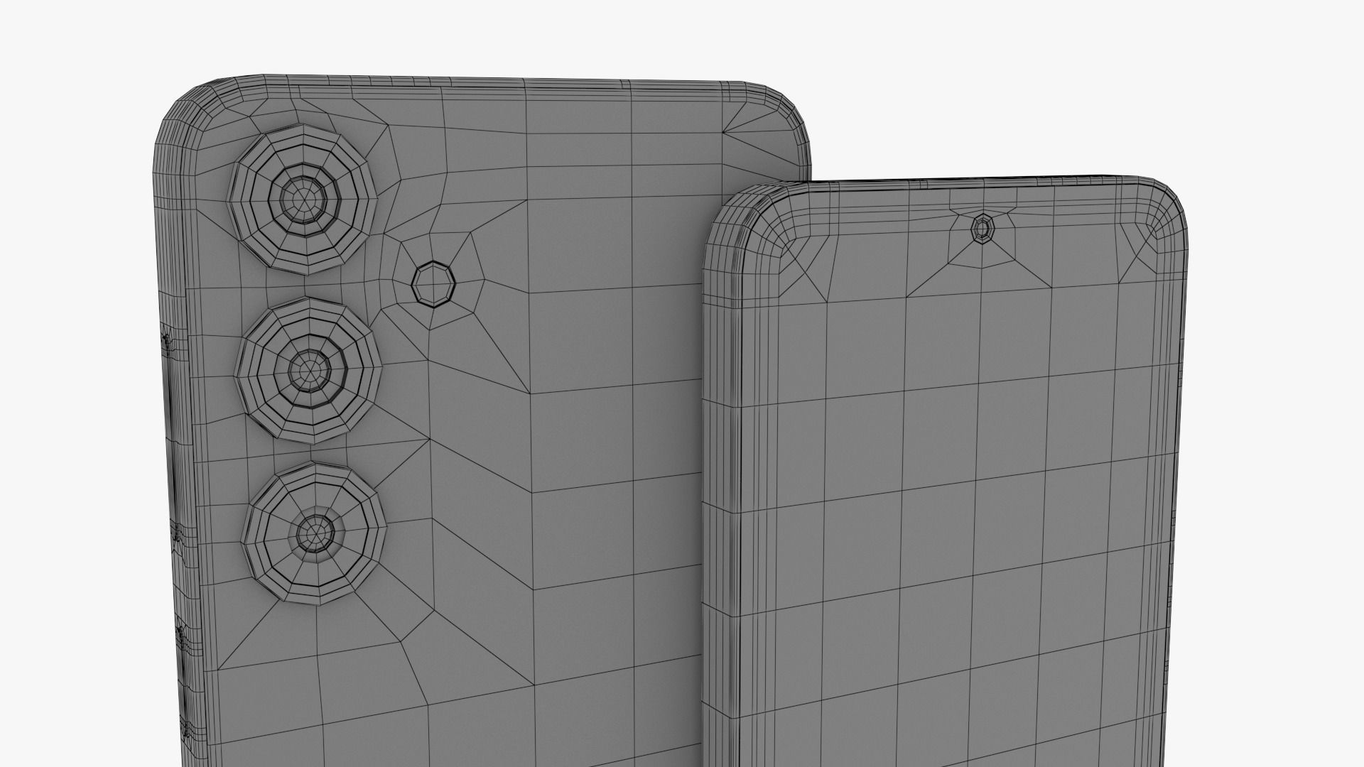  Galaxy S24 and S24 Plus Marble Gray Low-poly 3D model_14